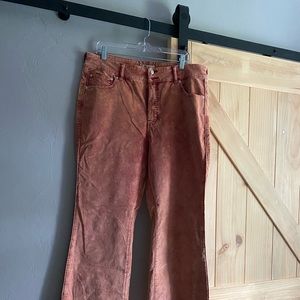 Free People Curvy Velvet Flare Jeans